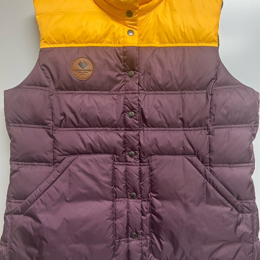 Obermeyer Heritage Collection Vest with Gray and Yellow